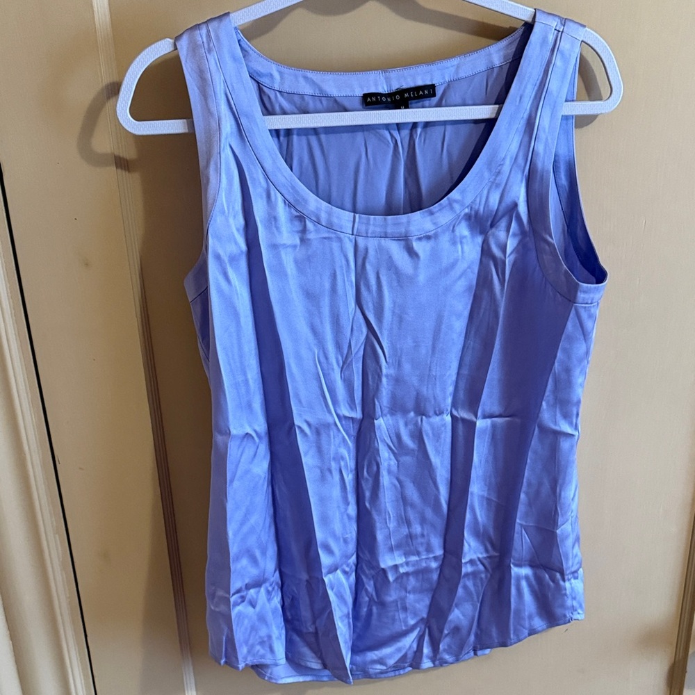 ANTONIO MELANI Light Blue Tank Top